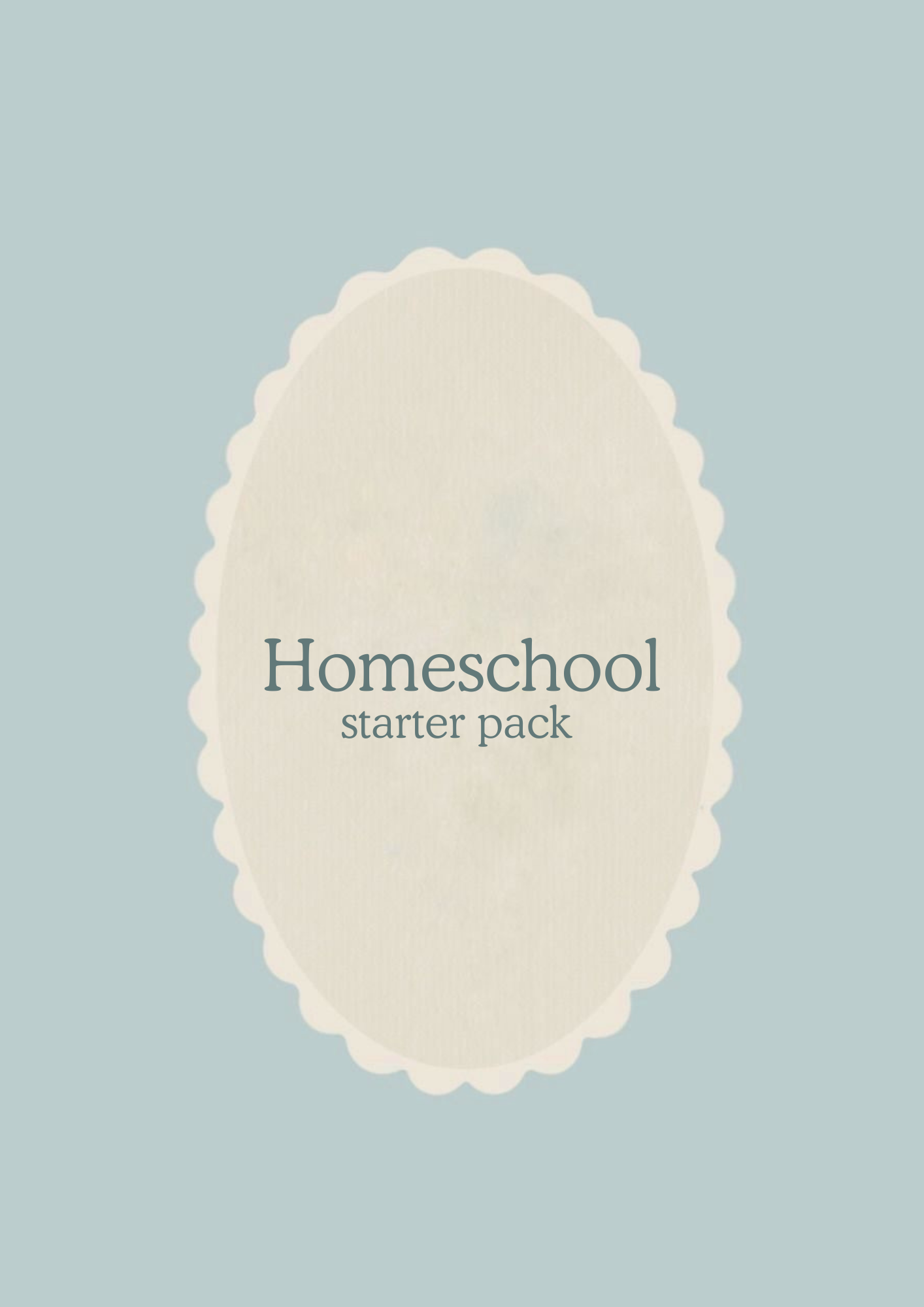 Homeschool Starter Pack by Everyday Freedom Publishing with educational materials and resources for homeschooling beginners.