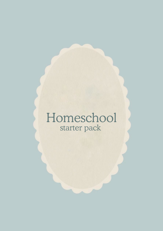 Homeschool Starter Pack by Everyday Freedom Publishing with educational materials and resources for homeschooling beginners.